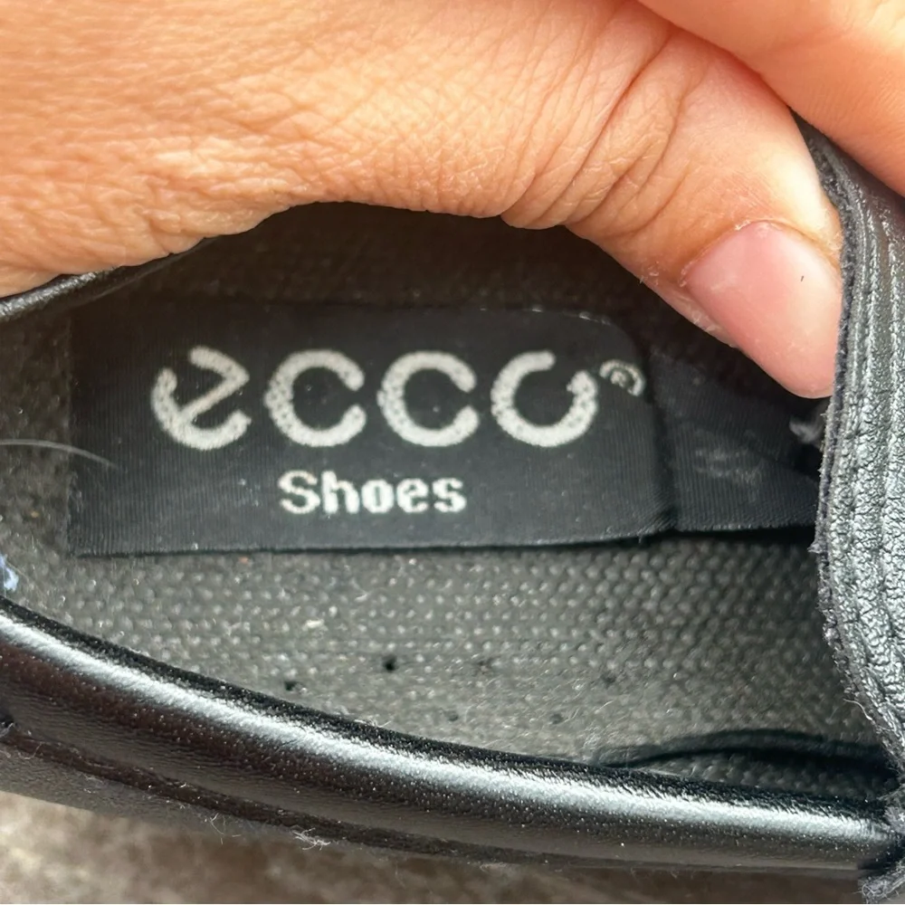 ECCO Kids leather Black Loafers‎